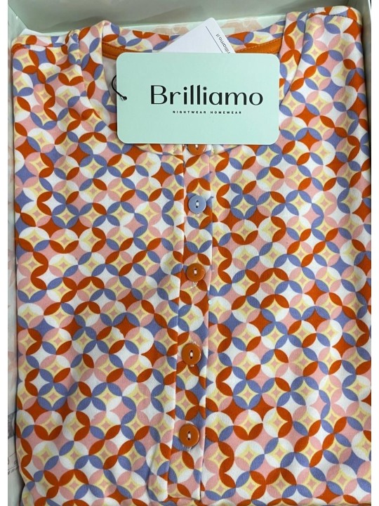 Brilliamo Camicia da notte in puro cotone caldo art. 892995