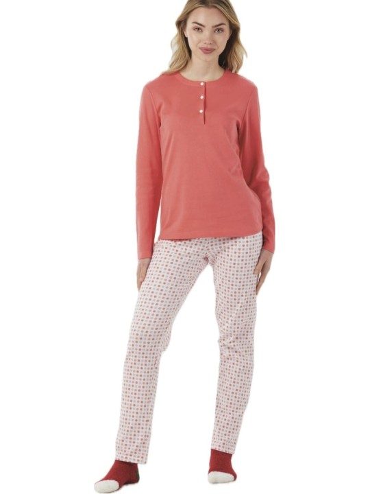 Brilliamo Pigiama donna in puro cotone caldo art. 8920145
