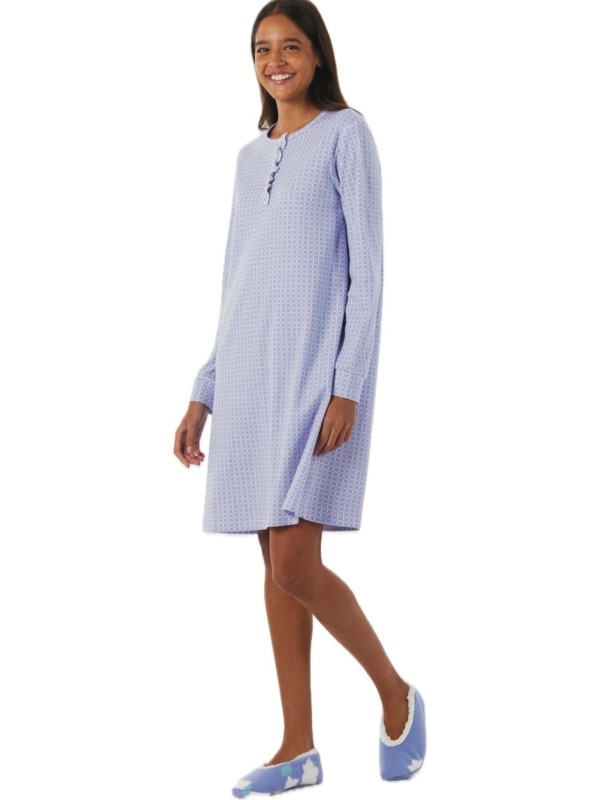 Brilliamo Camicia da notte in puro cotone caldo art. 892085