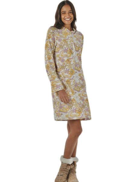 Brilliamo Camicia da notte in puro cotone caldo art. 892004