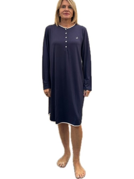 Andra Camicia da notte in morbido bambù elasticizzato art. 9649