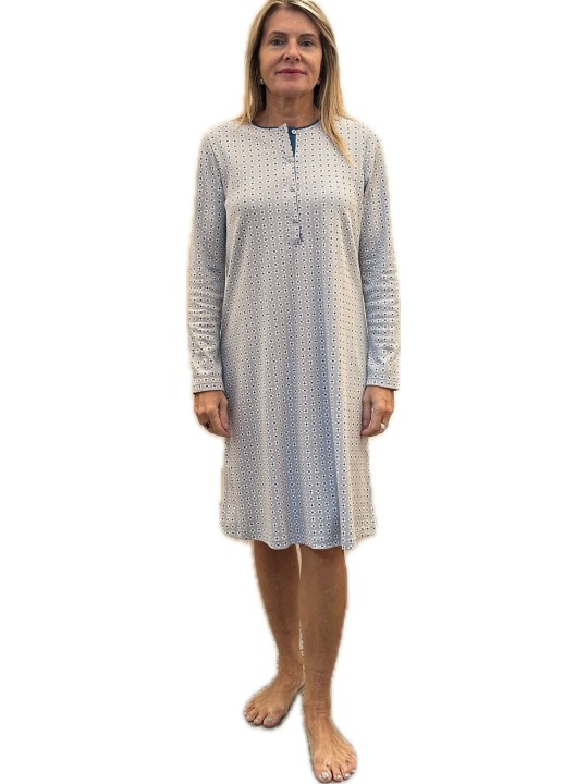 Linclalor Camicia da notte in puro cotone caldo art. 292062