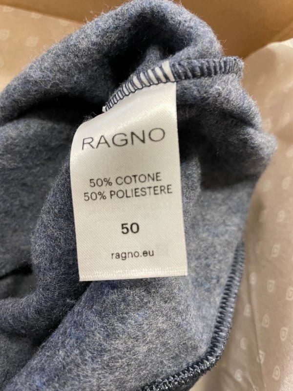 Ragno Pigiama uomo in cotone felpato punto milano collo a vulcano art. U873N5