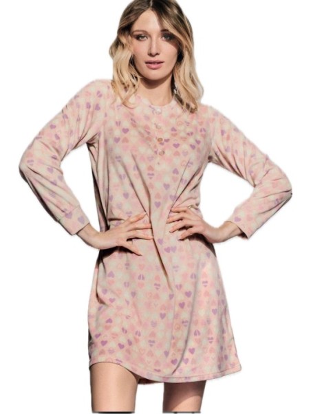Infiore Camicia da notte in microcoral stampata art. 632166