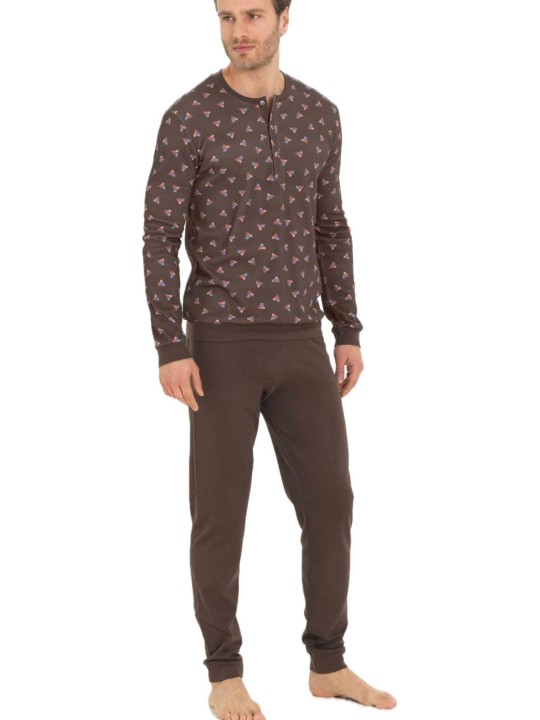 Linclalor Pigiama uomo in puro cotone caldo art. 892035