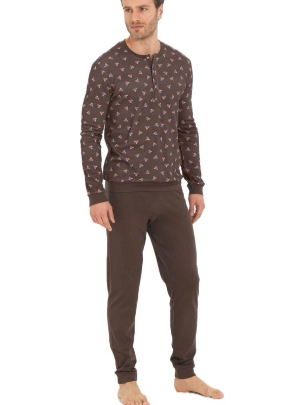 Linclalor Pigiama uomo in puro cotone caldo art. 892035