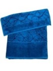 Trussardi Coppia asciugamani in spugna velur di puro cotone art. Greyhound Monogram