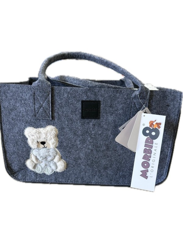 Daunex Plaid in morbido coral retro sherpa + borsa in feltro art. My teddy