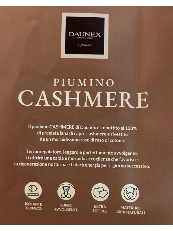 Daunex Piumino cashmere matrimoniale art. Cashmere