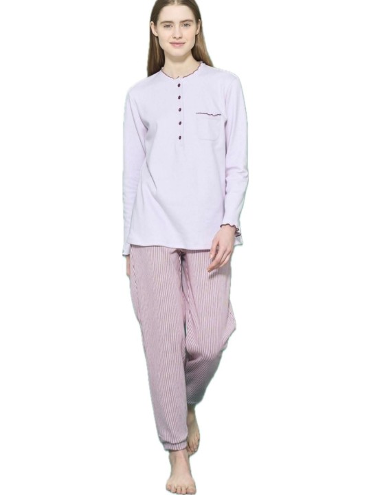 Ragno Pigiama donna in puro cotone caldo art. DN99N1