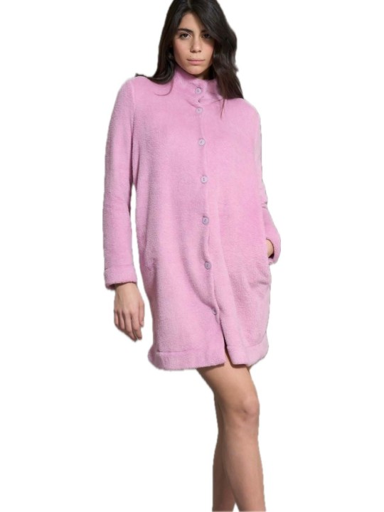 Ragno Vestaglia donna abbottonata in polar fleece art. DO83NR