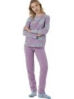 Brilliamo Pigiama donna in cotone felpato punto milano art. 877982