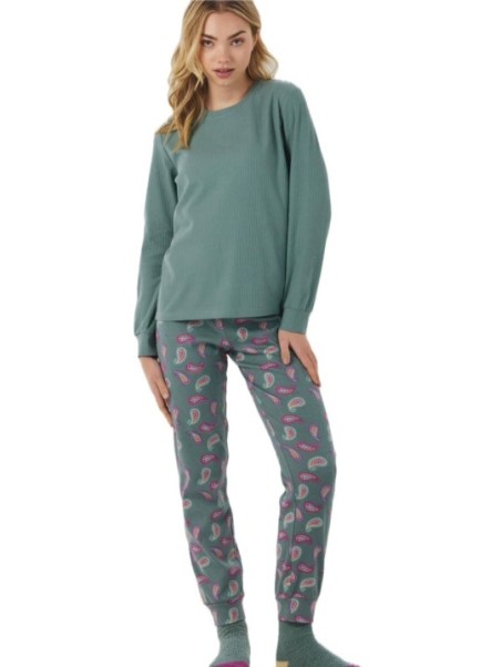 Brilliamo Pigiama donna in puro cotone caldo art. 892010