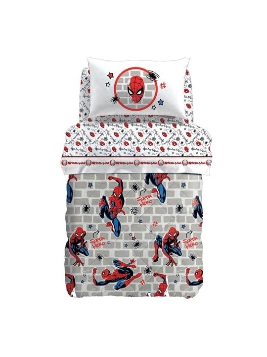 Caleffi Trapunta invernale una piazza art. Spiderman Wall