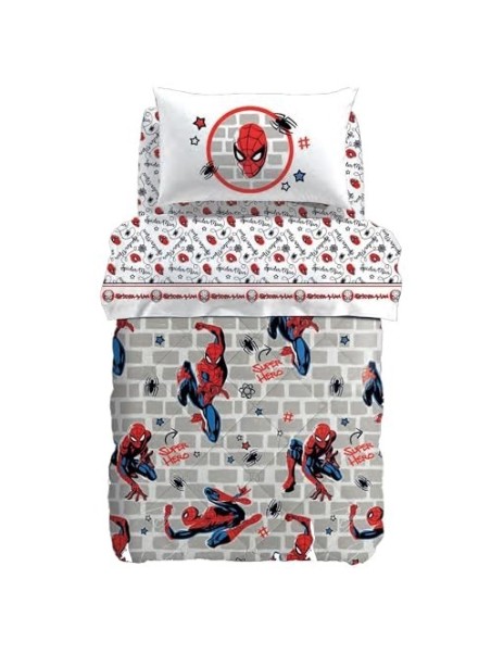 Caleffi Trapunta invernale una piazza art. Spiderman Wall