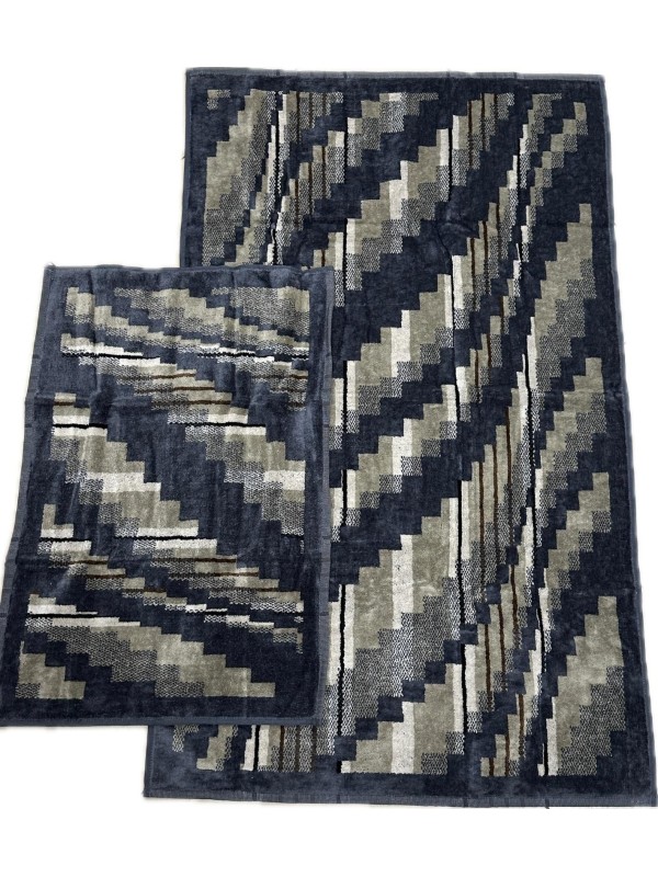 Carrara Coppia asciugamani in spugna velur di puro cotone art.  Bowery