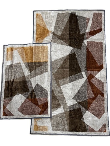 Carrara Coppia asciugamani in spugna velur di puro cotone art. Washingtonn