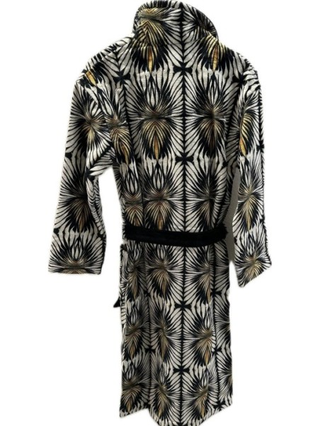 Roberto Cavalli Accappatoio in spugna velur di puro cotone art. Ray of gold