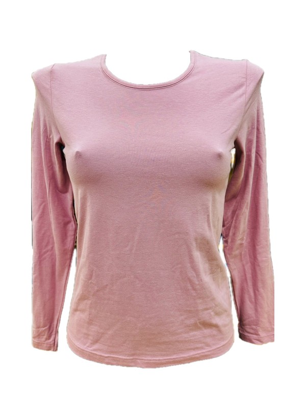 Emmebivi Maglia donna manica lunga cotone caldo elasticizzato e modal art. 22964