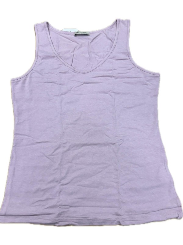 Emmebivi Canottiera donna spalla larga in cotone caldo elasticizzato e modal art. 22962