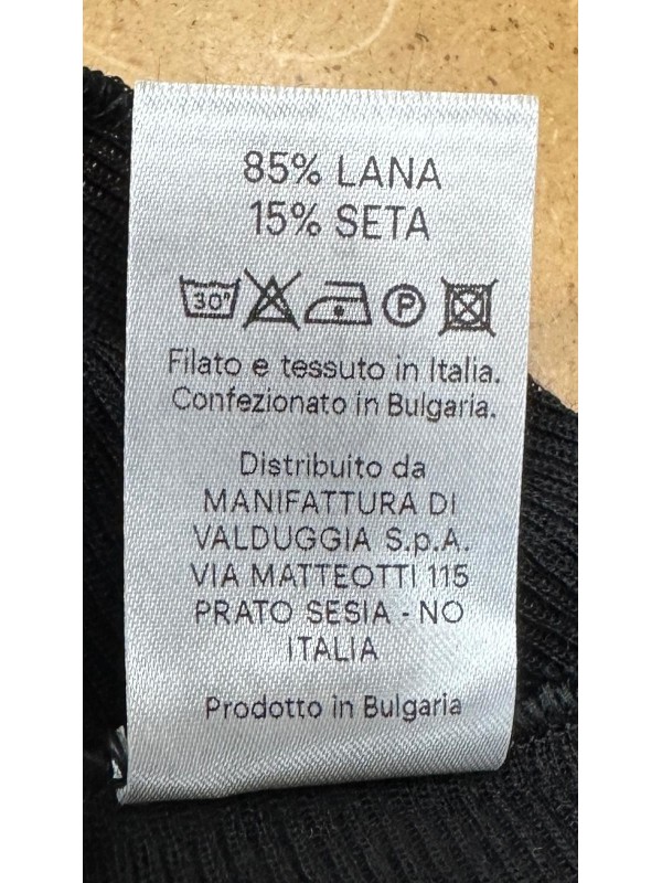 Ragno Maglia donna manica lunga lana seta a costine art. DO88A9