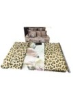 Roberto Cavalli Completo lenzuola matrimoniali in raso di cotone mano seta made in Italy art. Rose Leopard