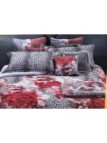 Roberto Cavalli Completo copripiumino matrimoniale in raso di cotone mano seta made in Italy art. Rose Leopard