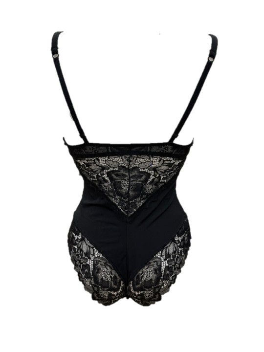 Lormar Body donna con coppe foderate e ferretto, pizzo elasticizzato art. 03412l