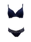 Lormar Reggiseno foderato con ferretto + slip in pizzo art. 052311