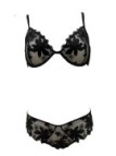 Lormar Reggiseno con ferretto + brasiliana in tulle e pizzo art. 052768