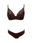 Lormar Reggiseno foderato con ferretto + slip in pizzo art. 052059