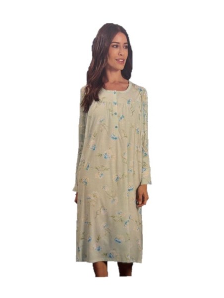 Linclalor Camicia da notte in puro cotone con carrè Art.175151