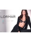 Lormar Pigiama donna in viscosa aperto davanti taglio uomo con polsini in pizzo art. 652587