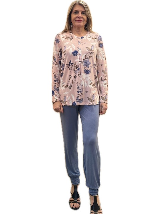 Lormar Pigiama donna in viscosa elasticizzata stampata art. 652565