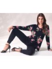 Lormar Pigiama donna in viscosa elasticizzata con inserto in pizzo art.652577