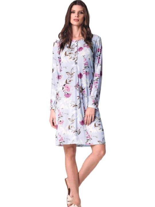 Lormar Camicia da notte in viscosa elasticizzata