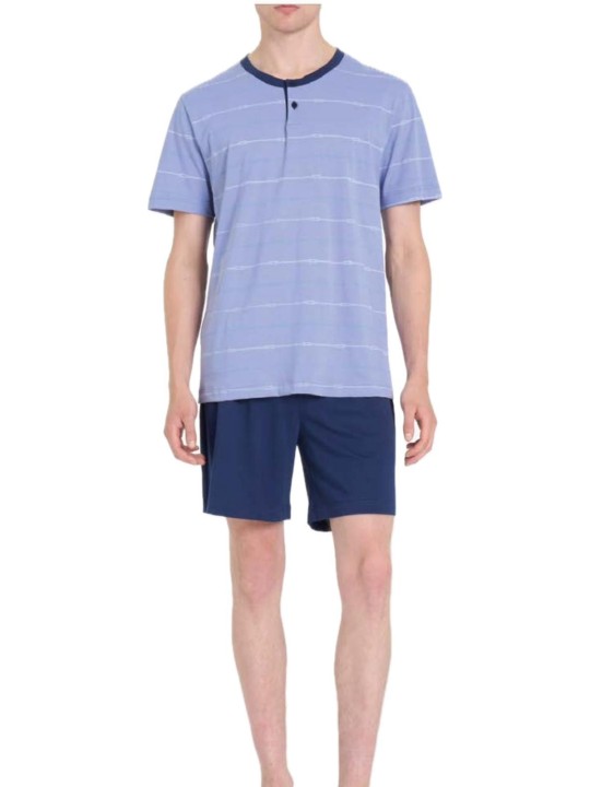 Ragno Pigiama uomo in puro cotone manica corta pantalone corto art. U888ND