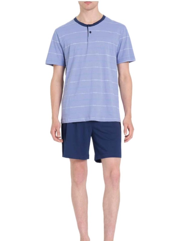 Ragno Pigiama uomo in puro cotone manica corta pantalone corto art. U888ND