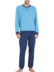 Ragno Pigiama uomo in puro cotone stampato art. U888N1