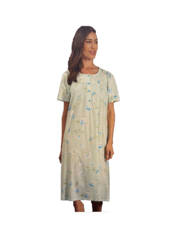 Linclalor Camicia da notte in puro cotone con carrè art. 175153