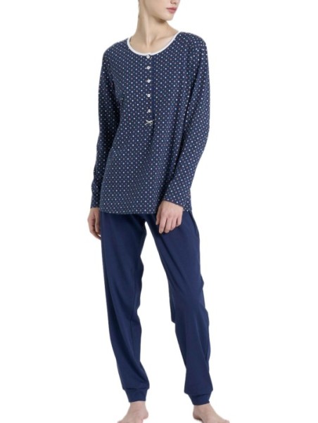 Ragno Pigiama donna in puro cotone stampato art. DP47N1A44F