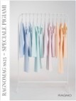 Ragno Camicia da notte in puro cotone leggero con profilo in tulle art. DP26NU