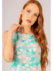Brilliamo by Linclalor Camicia da notte spalla larga in puro cotone stampato art. 402116