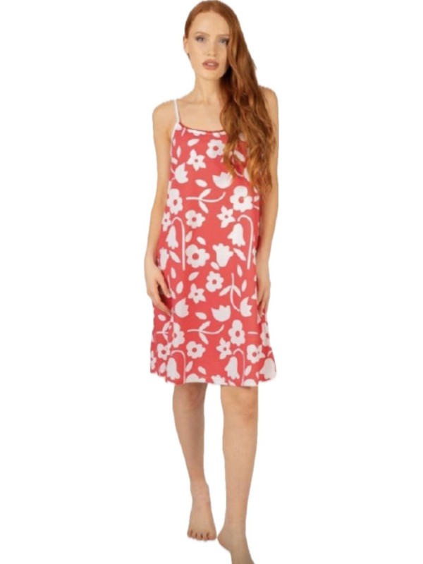 Brilliamo by Linclalor Camicia da notte in puro cotone spallina art. 475221