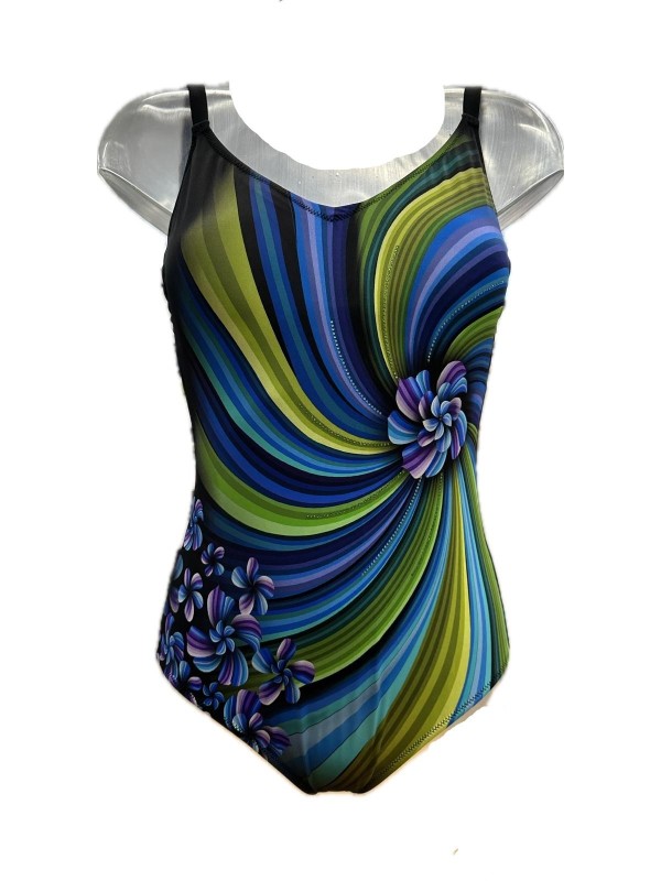 Giadamarina costume intero con coppe foderate applicazione stras art. Alaska