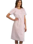 Linclalor Camicia da notte in batista di puro cotone manica corta art. 130844