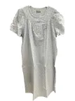 Linclalor Camicia da notte in batista di puro cotone manica corta art. 130844