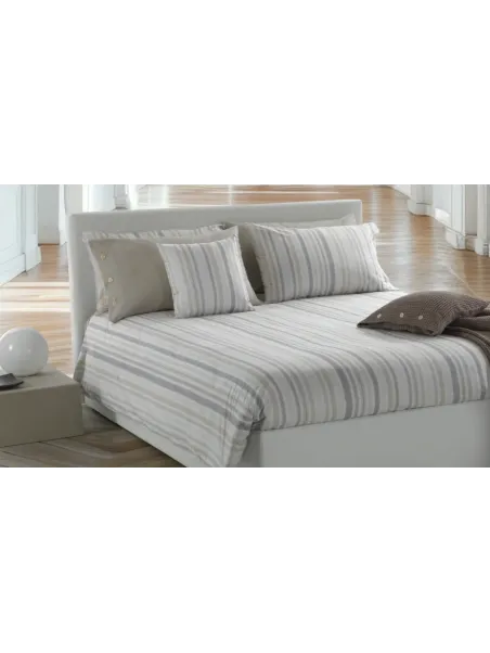 Bellora Completo lenzuola matrimoniali in percalle di puro cotone di alta qualità made in Italy  art. Soft stripes