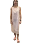 Linclalor Camicia da notte in batista di puro cotone senza maniche art. 130845