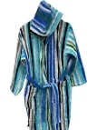 Carrara Accappatoio unisex con cappuccio in spugna velur di puro cotone art. Shangai